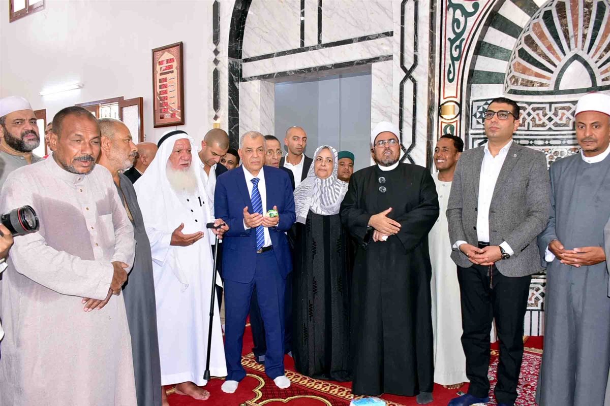 نائب محافظ الأقصر يفتتح مسجد جديد بطيبة