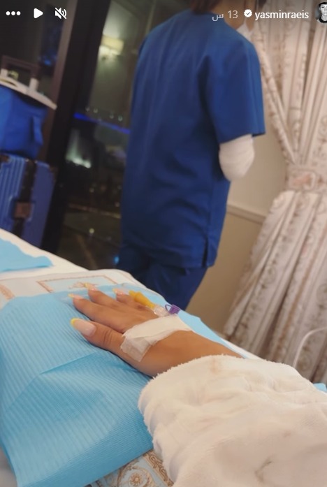  ياسمين رئيس تتعرض لـ وعكة صحية مفاجئة