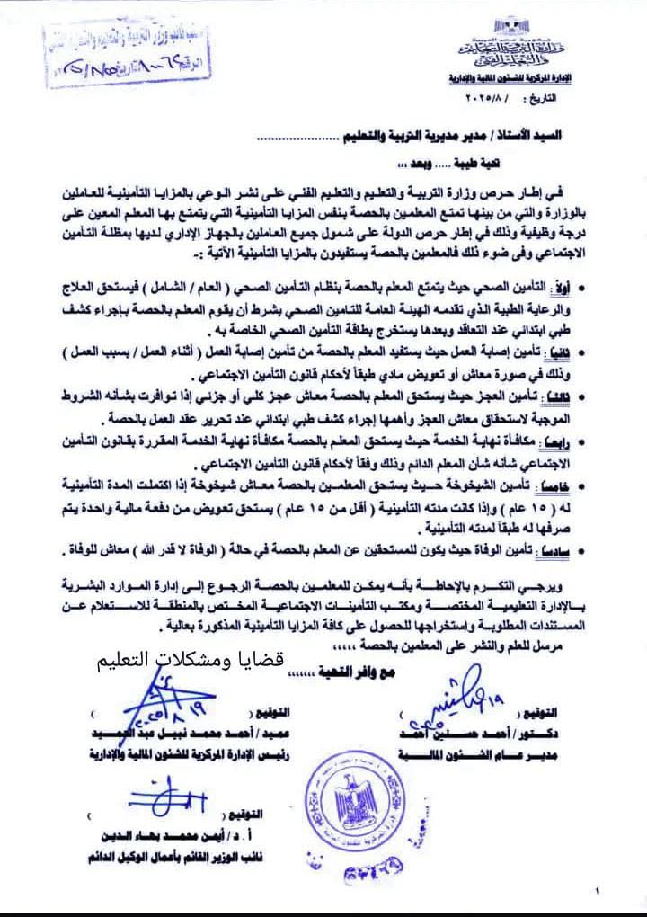 حقوق المعلمين العاملين بنظام الحصة