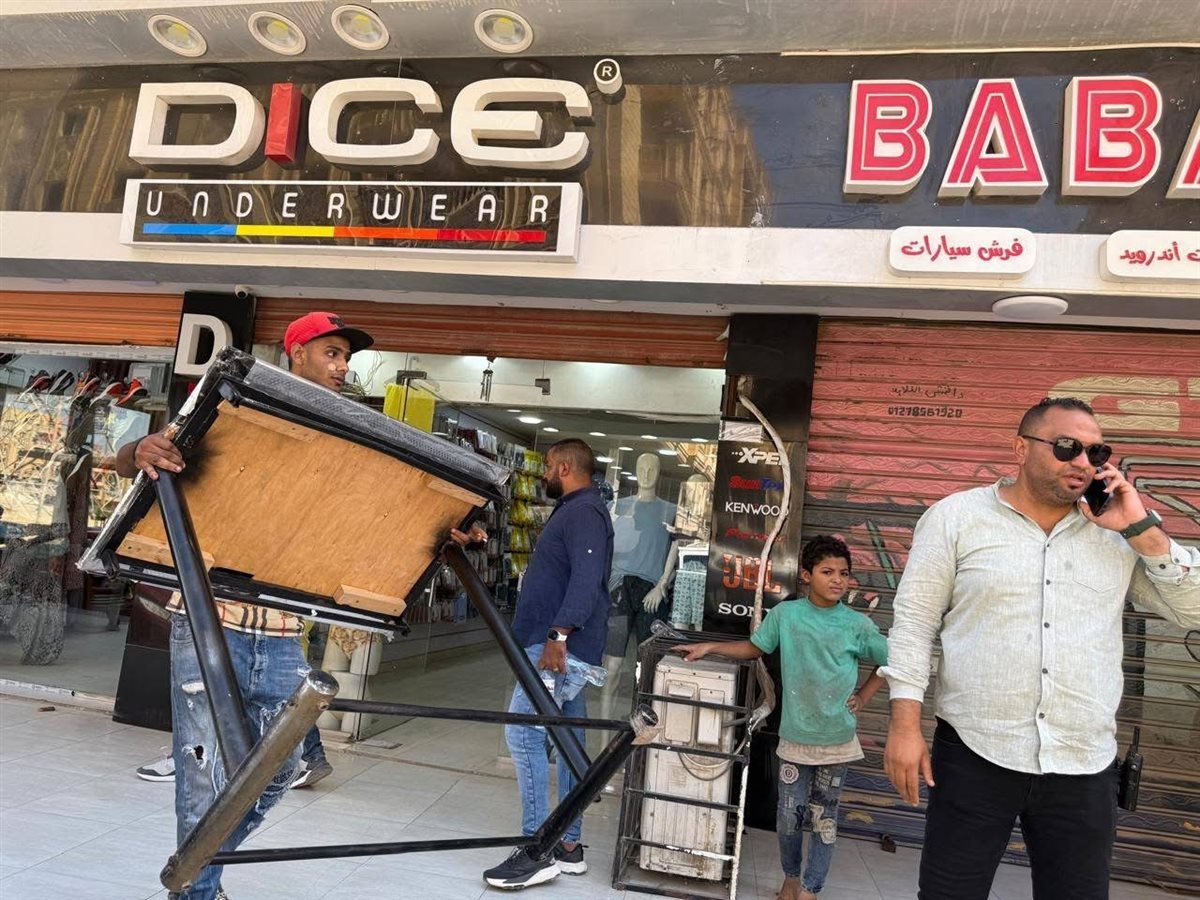 رفع 700 حالة إشغال ومخالفة بهضبة الأهرام