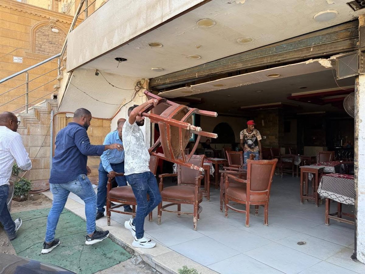 رفع 700 حالة إشغال ومخالفة بهضبة الأهرام