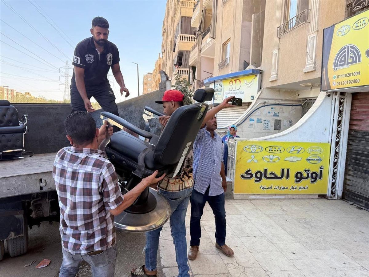 رفع 700 حالة إشغال ومخالفة بهضبة الأهرام