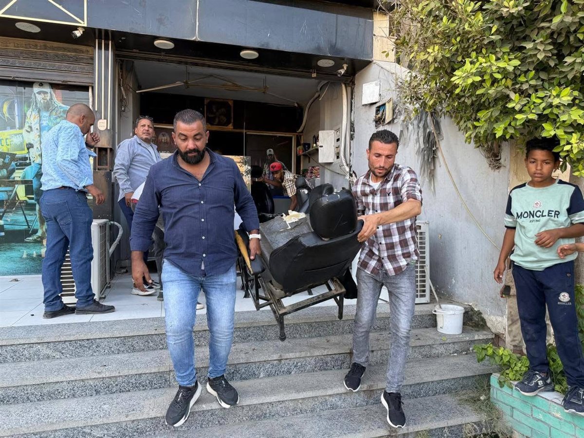 رفع 700 حالة إشغال ومخالفة بهضبة الأهرام