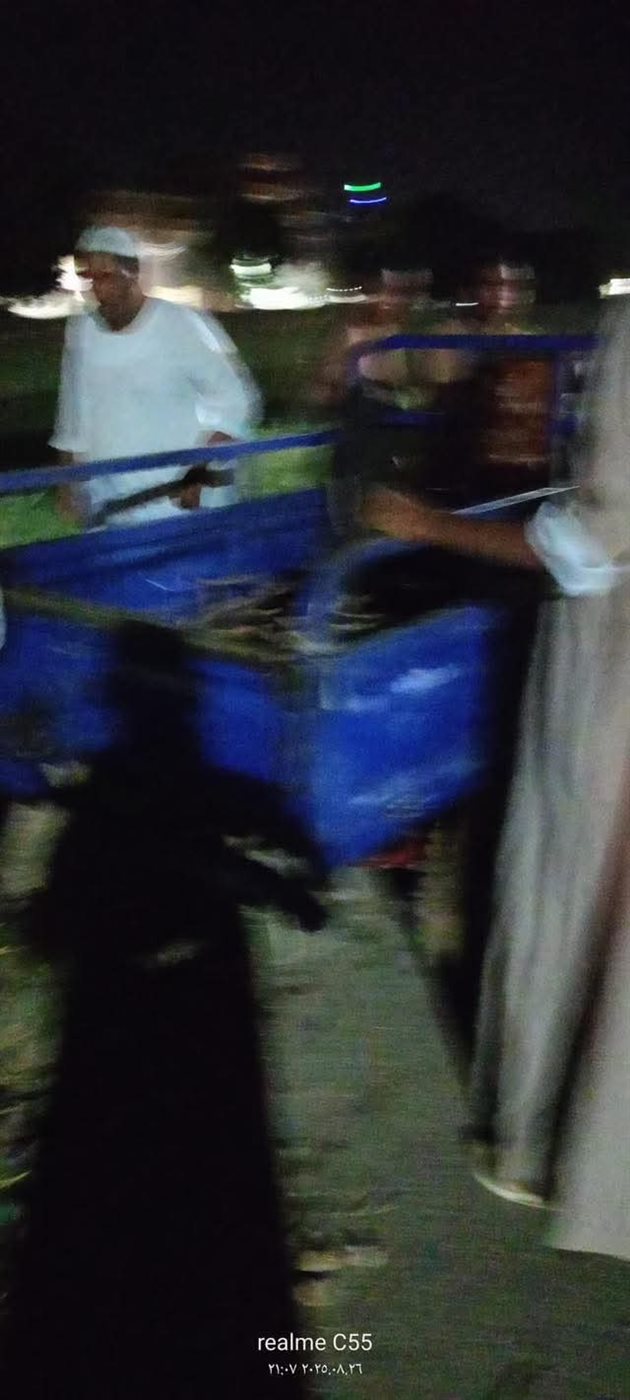 الأهالي ينقذون ركاب تكتوك سقطوا في ترعة بالأقصر