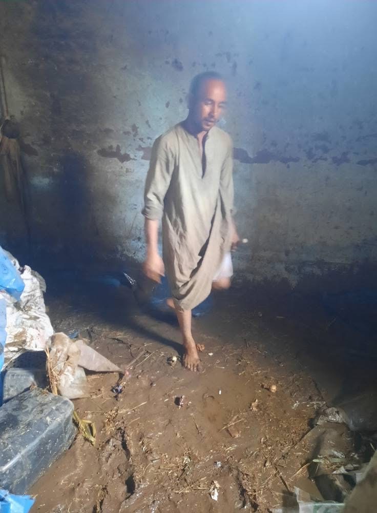 تلف المنزل من الداخل