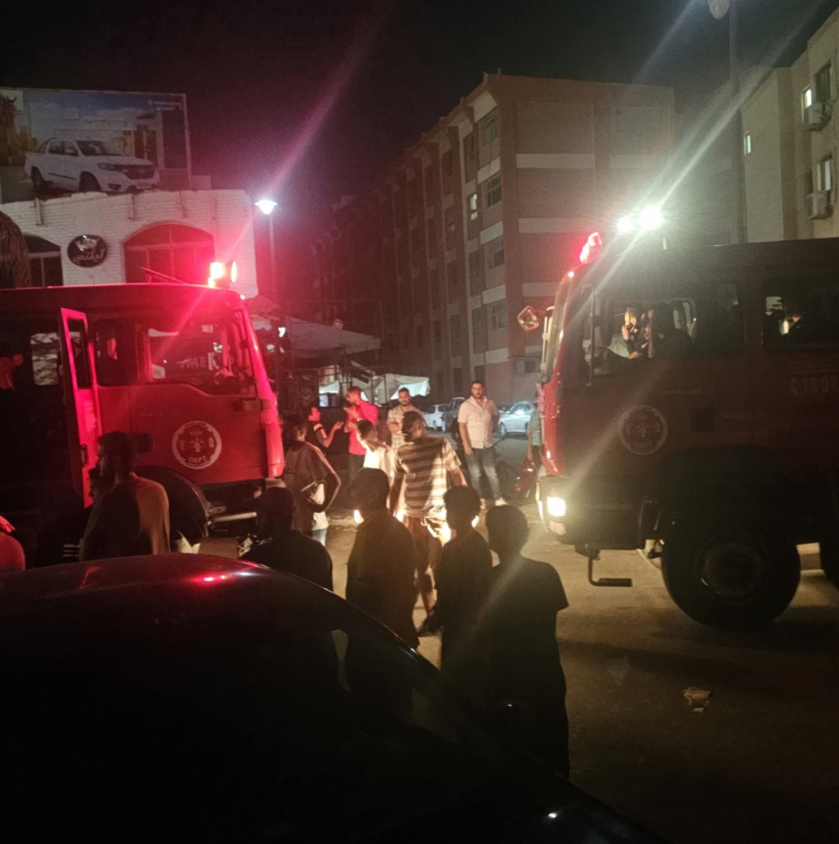 السيطرة على حريق ميكروباص ببورسعيد 