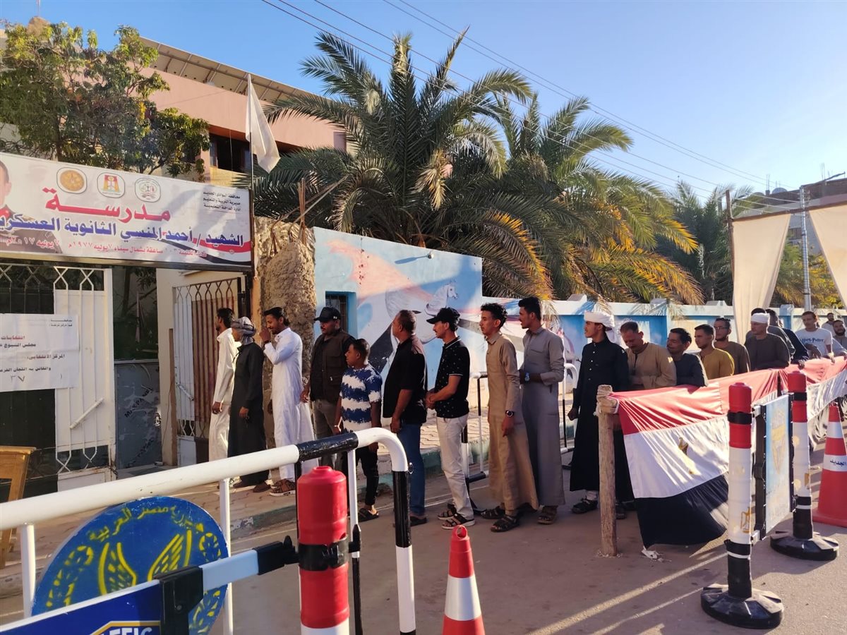 جانب من انتخاب الشيوخ بالوادى الجديد