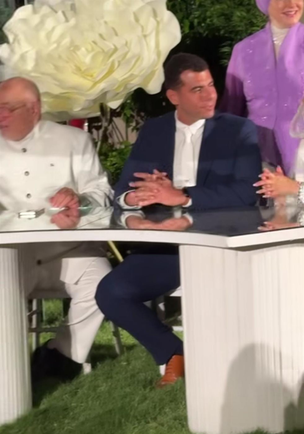 هبة قطب تحتفل بعقد قران ابنتها دينا هشام بحضور الشيخ خالد الجندي ورمضان عبد المعز