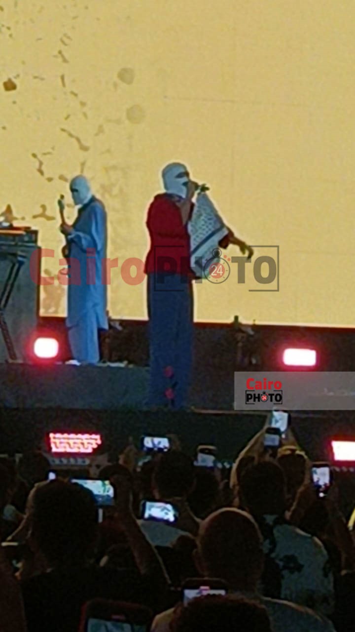 بشال فلسطين.. توليت ضمن فعاليات ختام مهرجان العلمين