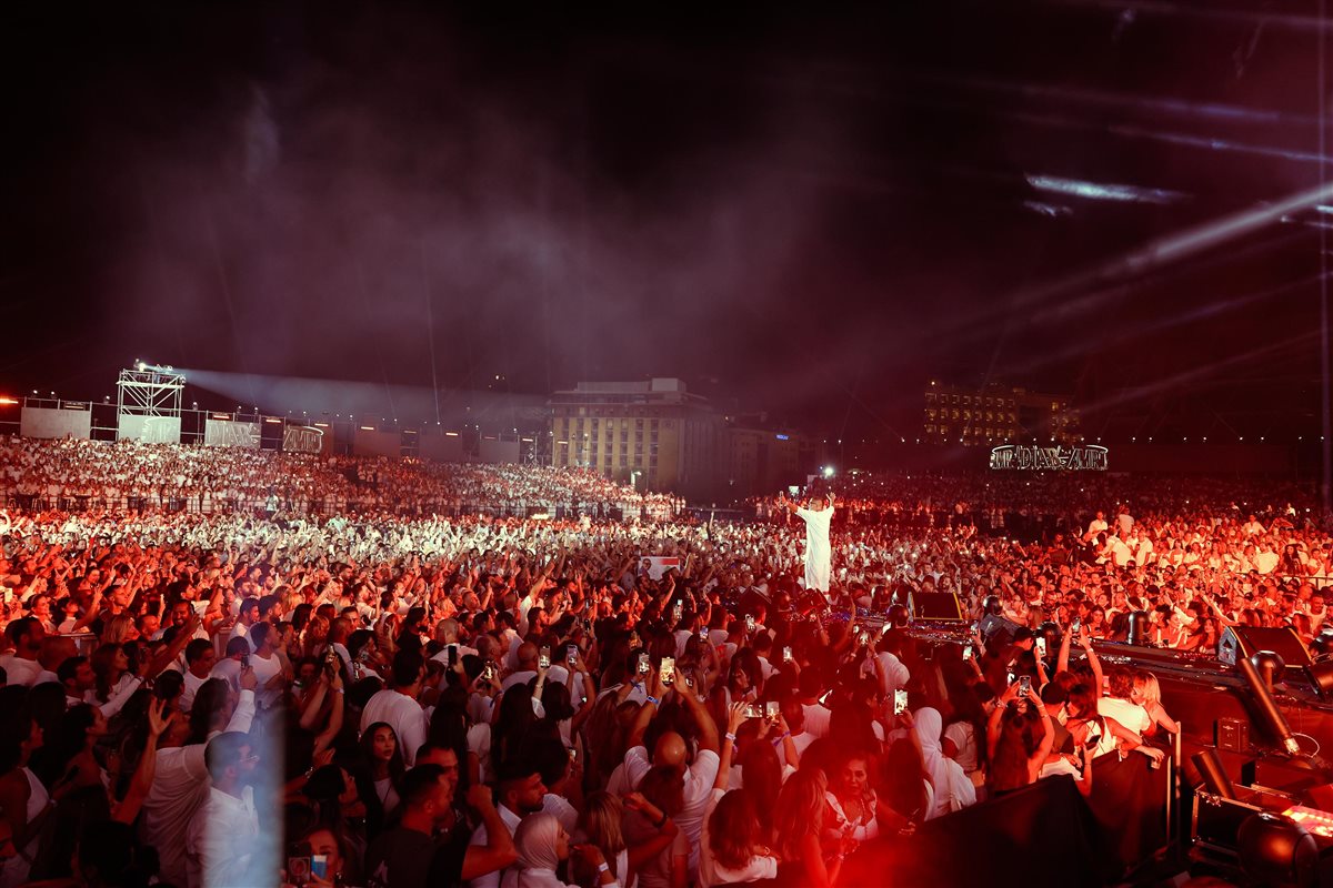 ليلة لا تنسى لـ عمرو دياب في بيروت