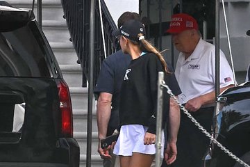 ترامب يظهر علنًا