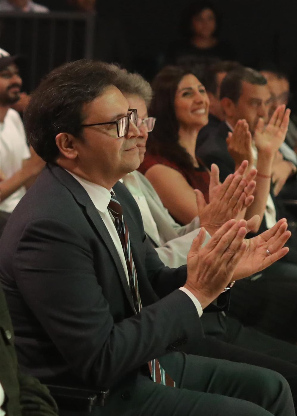 لقطات من حضور وزير الثقافة مسرحية حواديت لـ خالد جلال