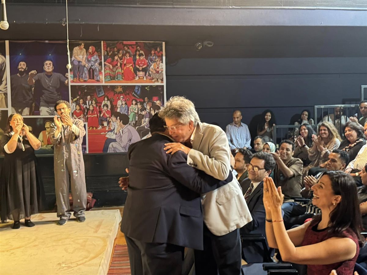 لقطات من حضور وزير الثقافة مسرحية حواديت لـ خالد جلال