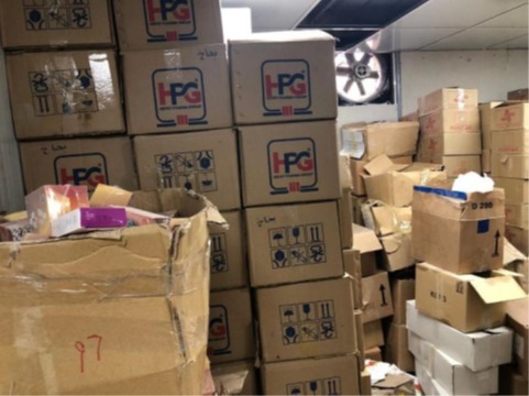 ضبط 1،250 مليون قرص أدوية مجهولة المصدر بداخل مخزن في القاهرة