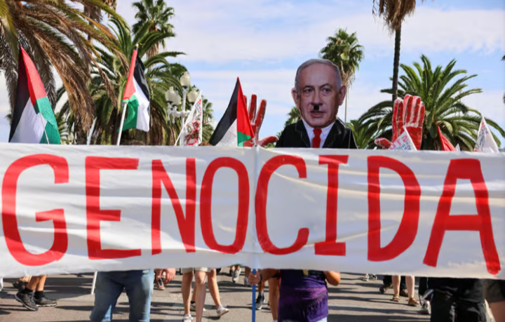 مظاهرات داعمة لغزة في برشلونة