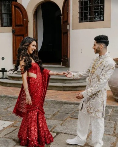 حفل زفاف مينا مسعود وإميلي شاه