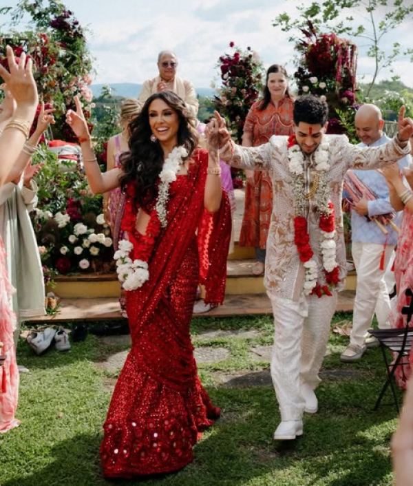 حفل زفاف مينا مسعود وإميلي شاه