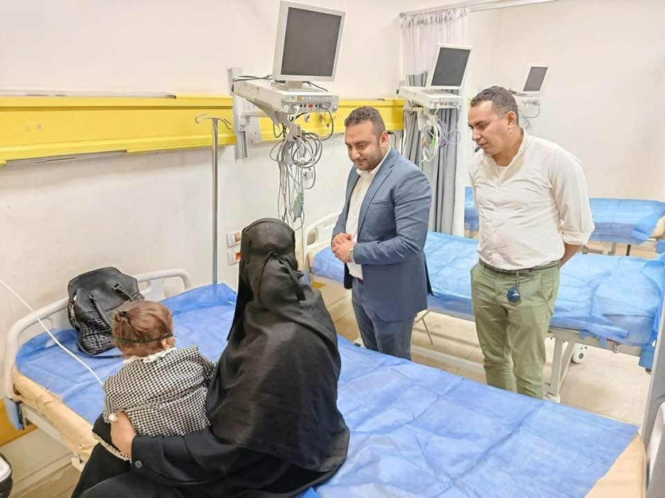 جولة ليلية لمدير الرعاية بمستشفى الأطفال