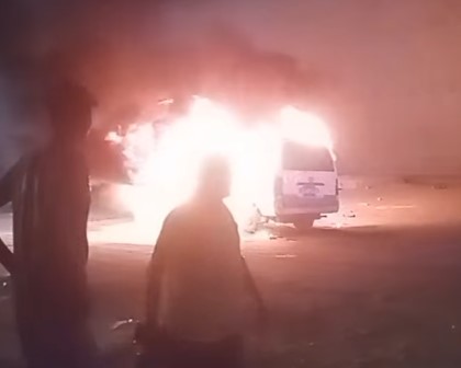 جانب من الحريق