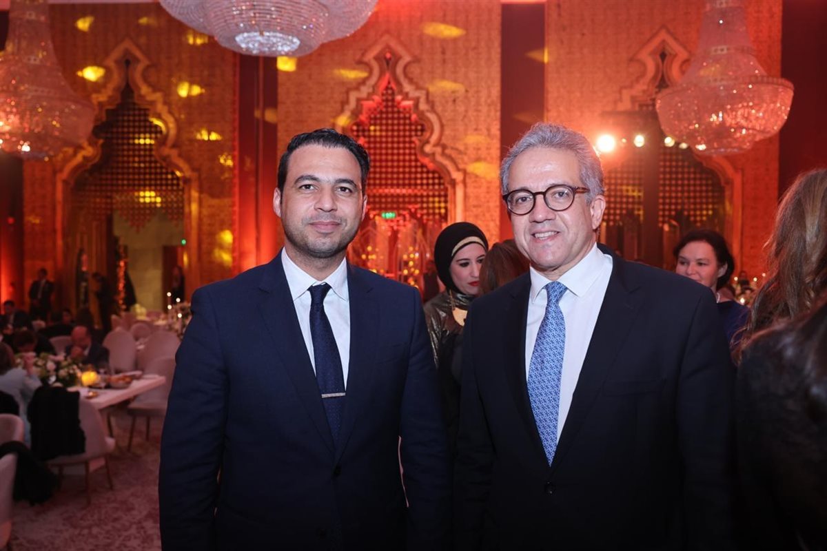 رجل الأعمال علي سالم والدكتور خالد العناني