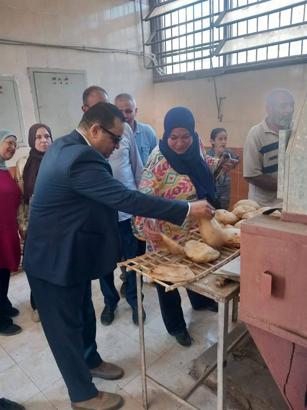 إعادة تشغيل مخبز مدرسة الفيوم الزراعية