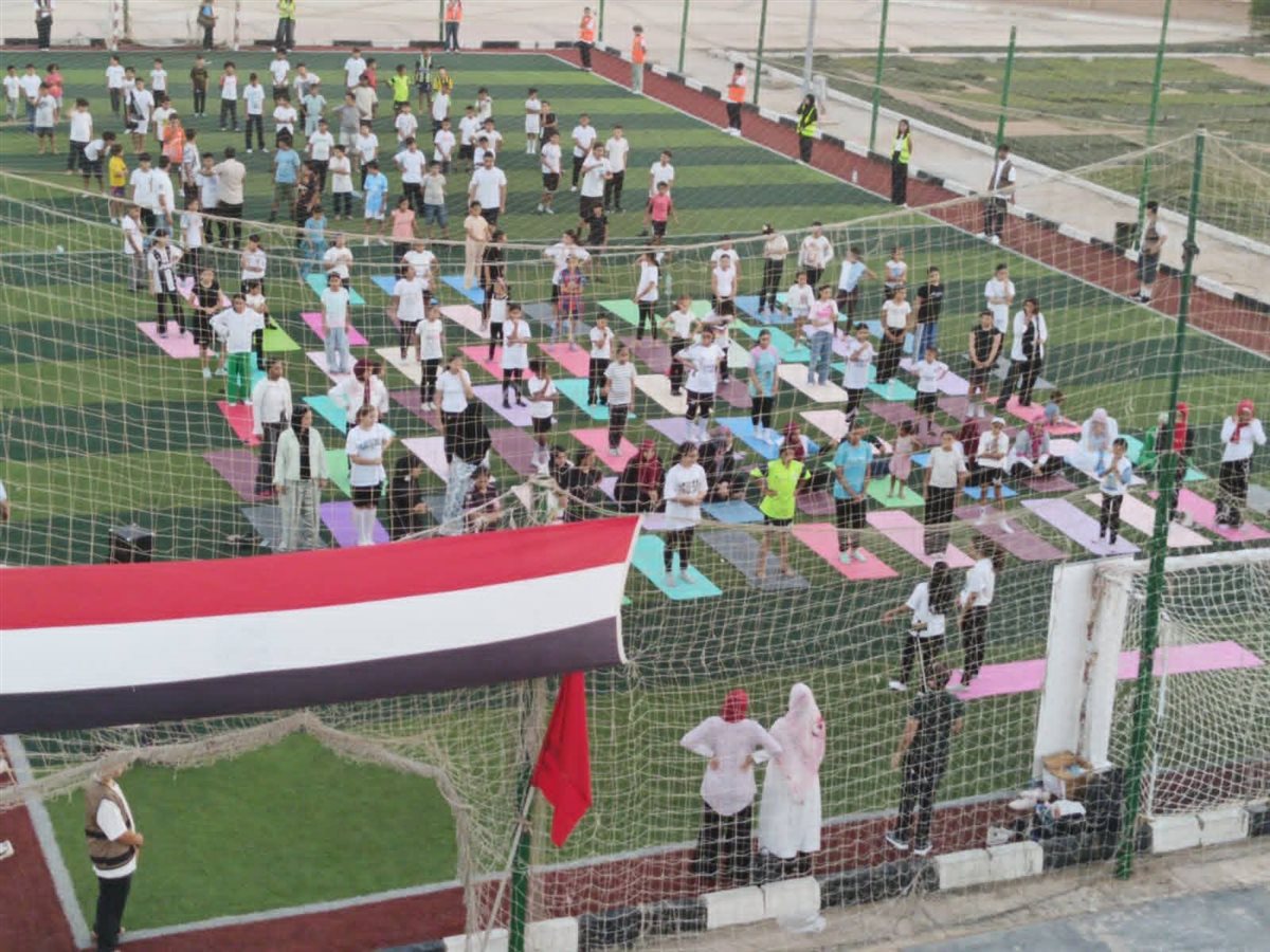 الاحتفال باليوم العالمى لليوجا بشرم الشيخ 