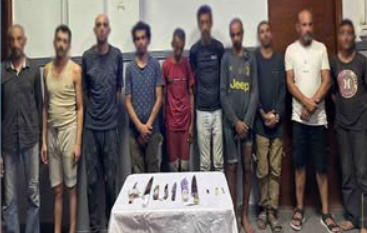 ضبط 30 متسول بحوزتهم سلاح أبيض ومخدرات بالإسكندرية