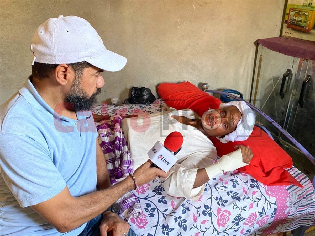 أول ظهور لعم مجاهد بعد دفنة لساعة ونصف تحت التراب