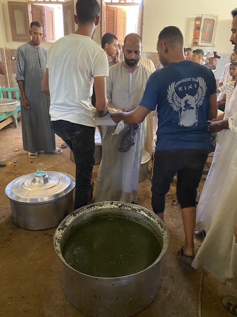 بالملوخية أهالي العقاربة يحتفلون بالمولد النبوي الشريف