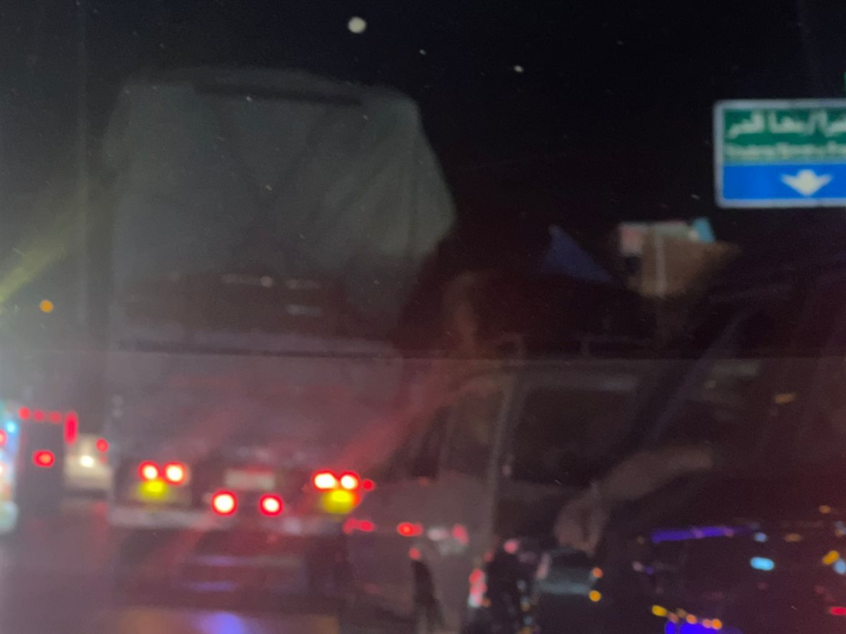 تكدس مروري على الدائري من أول نزلة الوراق حتى المؤسسة 