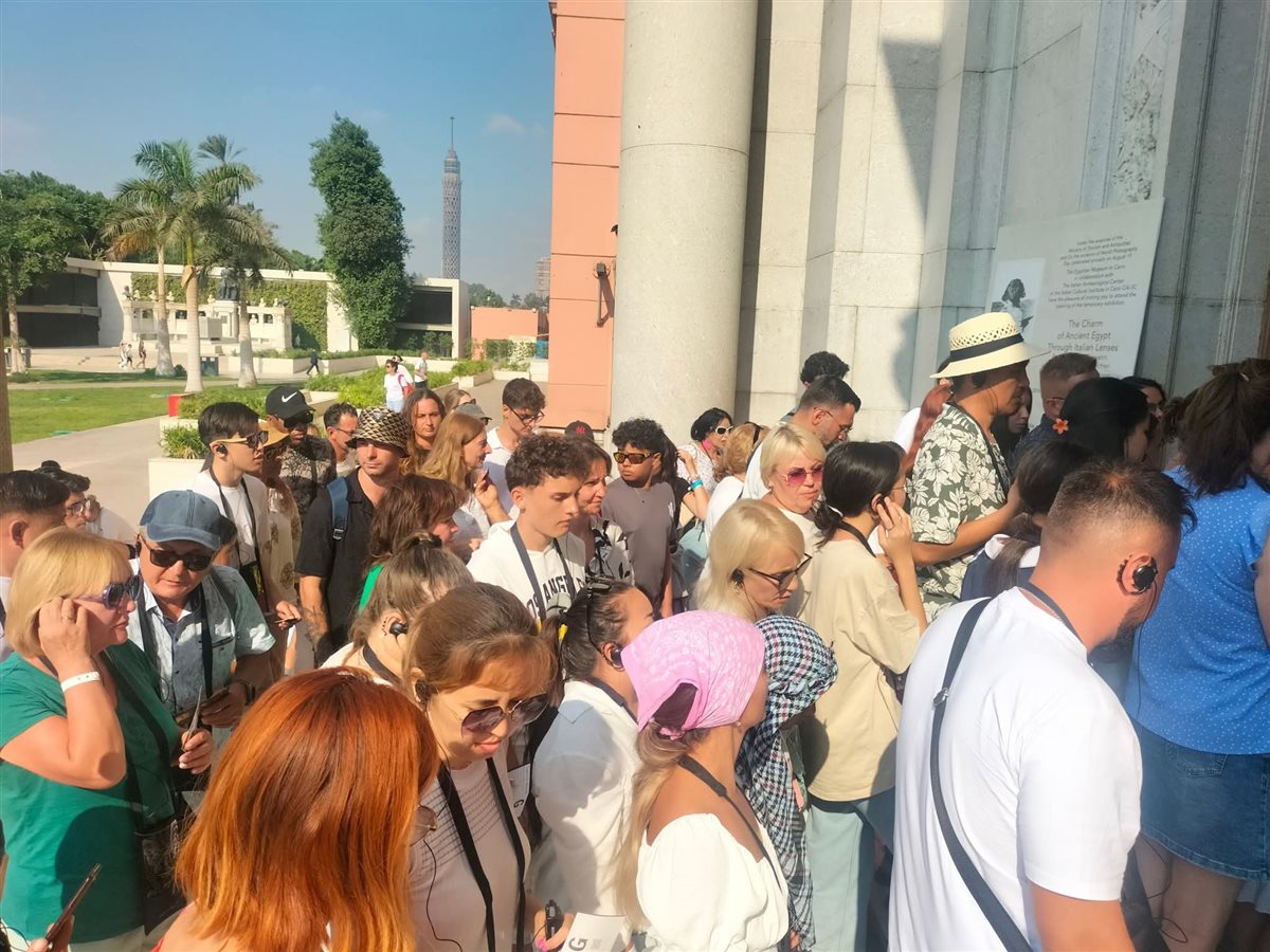 إقبال سياحي على المتحف المصري بالتحرير