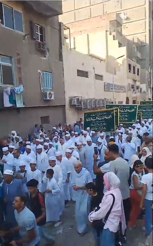 انطلاق موكب الطرق الصوفية للاحتفال بالمولد النبوي