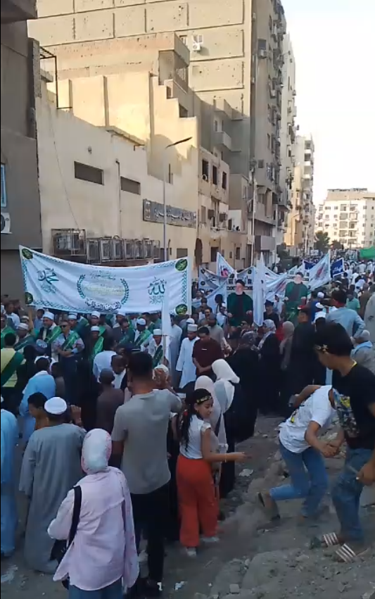 انطلاق موكب الطرق الصوفية للاحتفال بالمولد النبوي