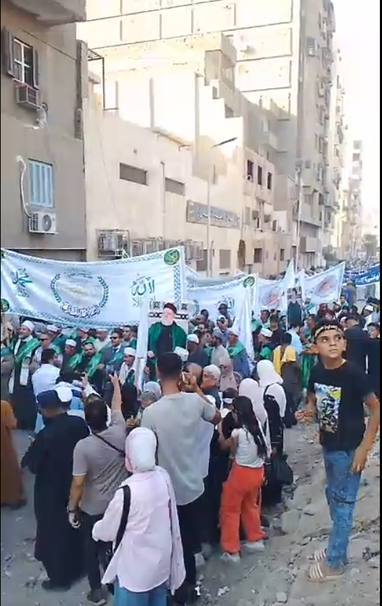 انطلاق موكب الطرق الصوفية للاحتفال بالمولد النبوي