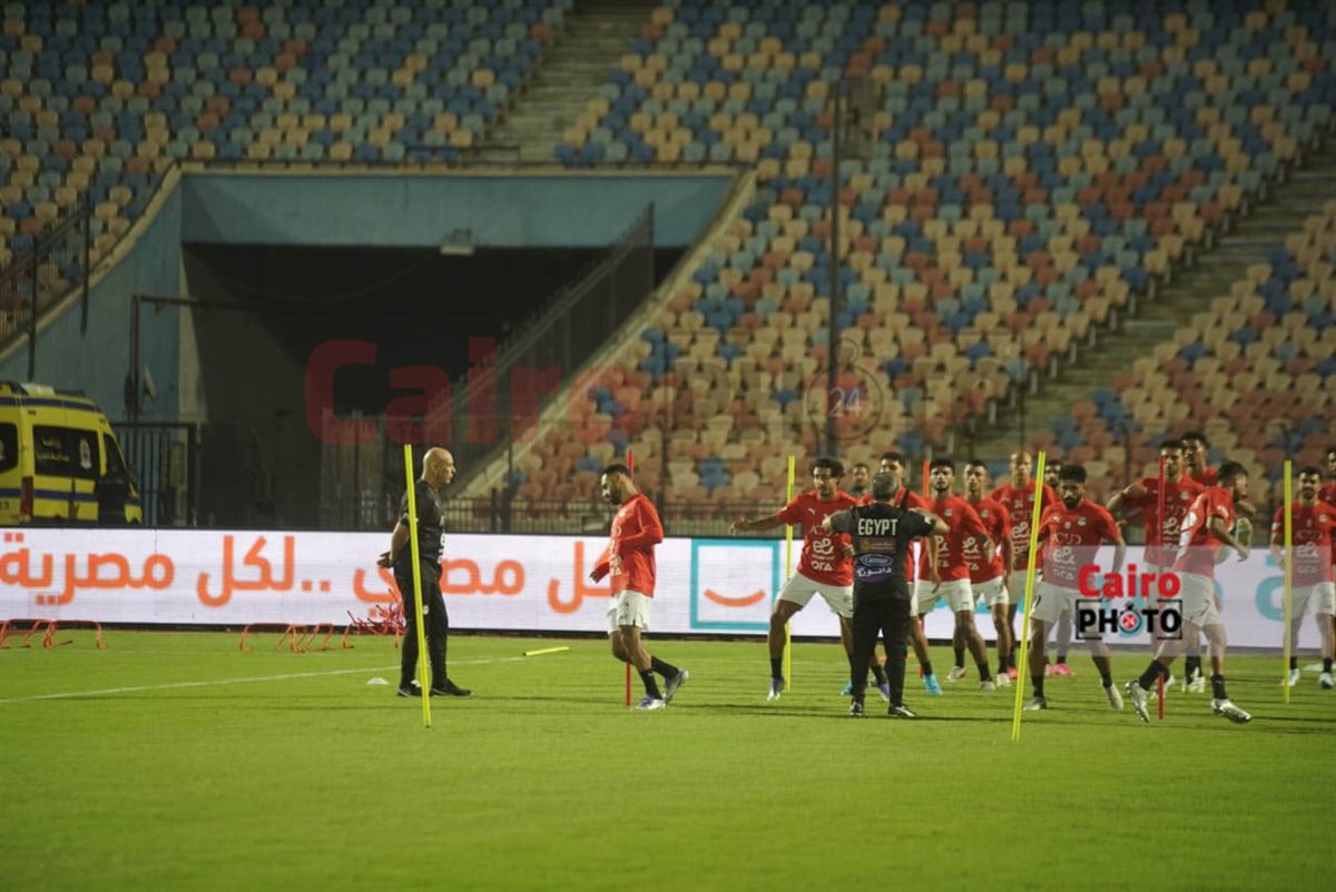  أجواء مرحة في مران منتخب مصر استعدادًا لمواجهة إثيوبيا