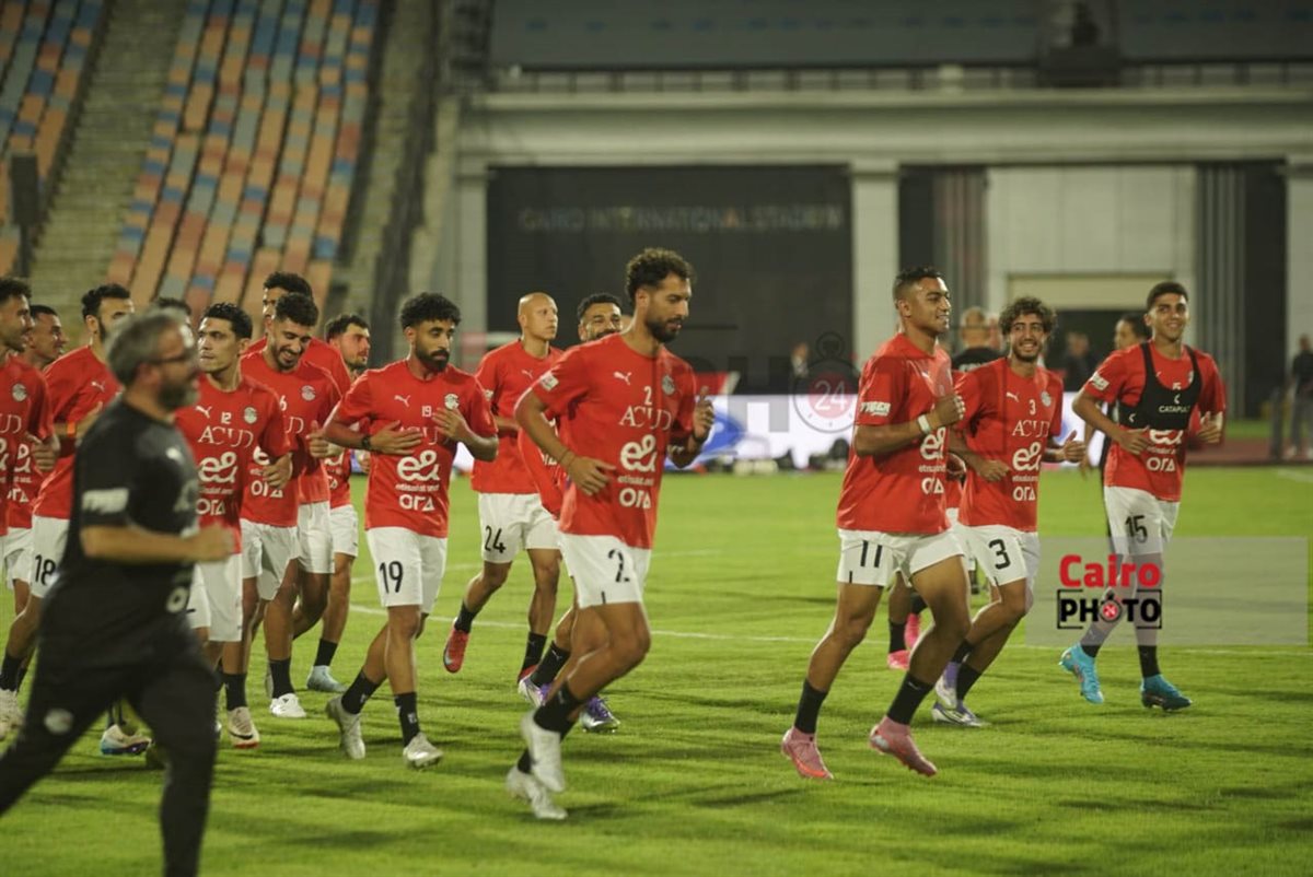  أجواء مرحة في مران منتخب مصر استعدادًا لمواجهة إثيوبيا
