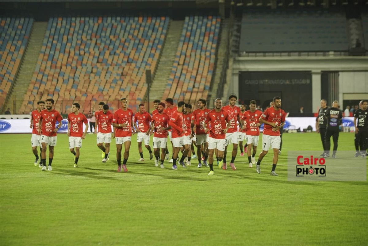  أجواء مرحة في مران منتخب مصر استعدادًا لمواجهة إثيوبيا