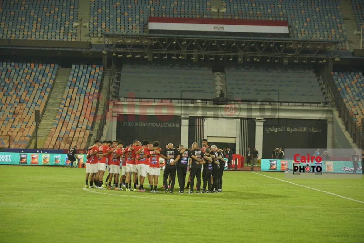  أجواء مرحة في مران منتخب مصر استعدادًا لمواجهة إثيوبيا