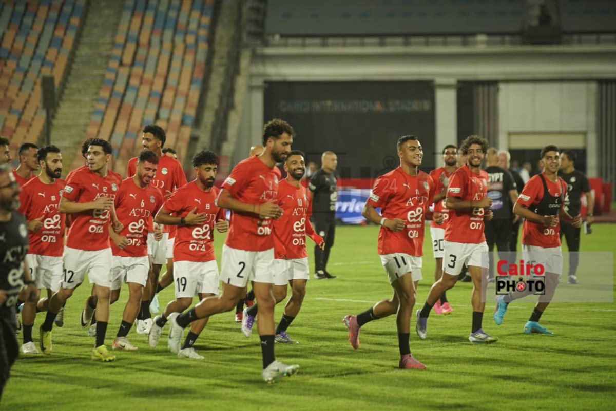  أجواء مرحة في مران منتخب مصر استعدادًا لمواجهة إثيوبيا