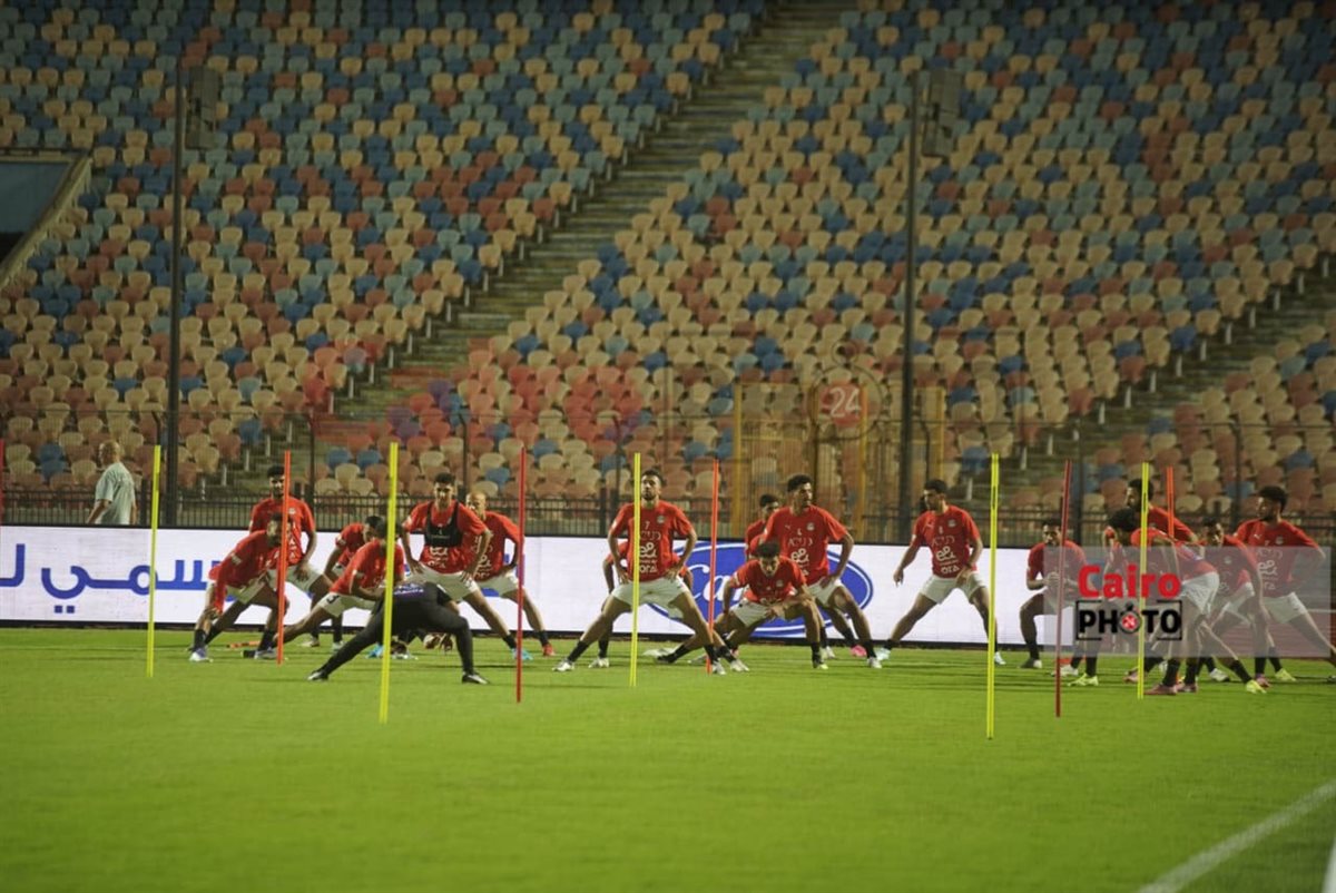  أجواء مرحة في مران منتخب مصر استعدادًا لمواجهة إثيوبيا