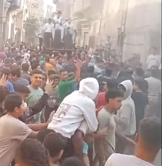 أحتفال أهالي تلا بالمنوفية