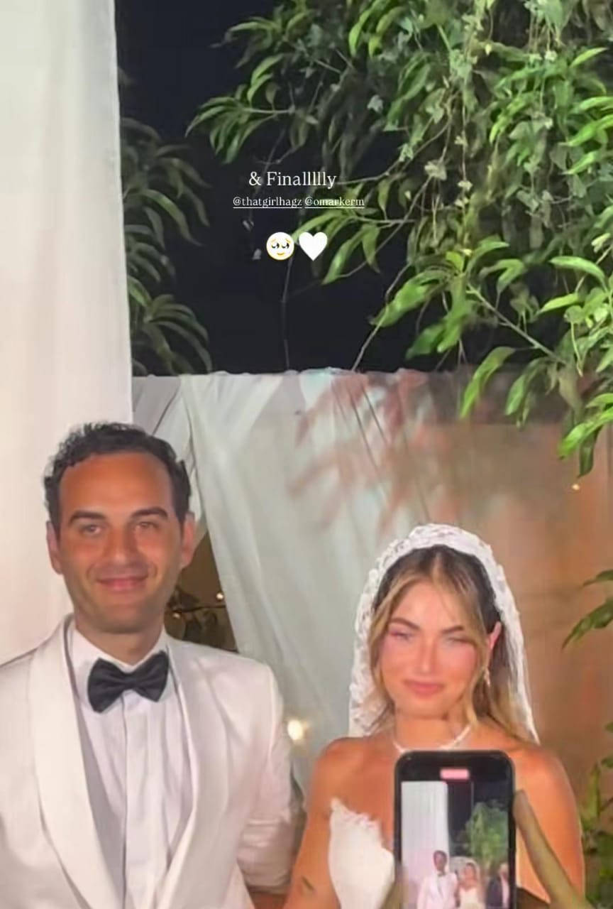 الصور الأولى من حفل زفاف الفنانة هاجر السراج