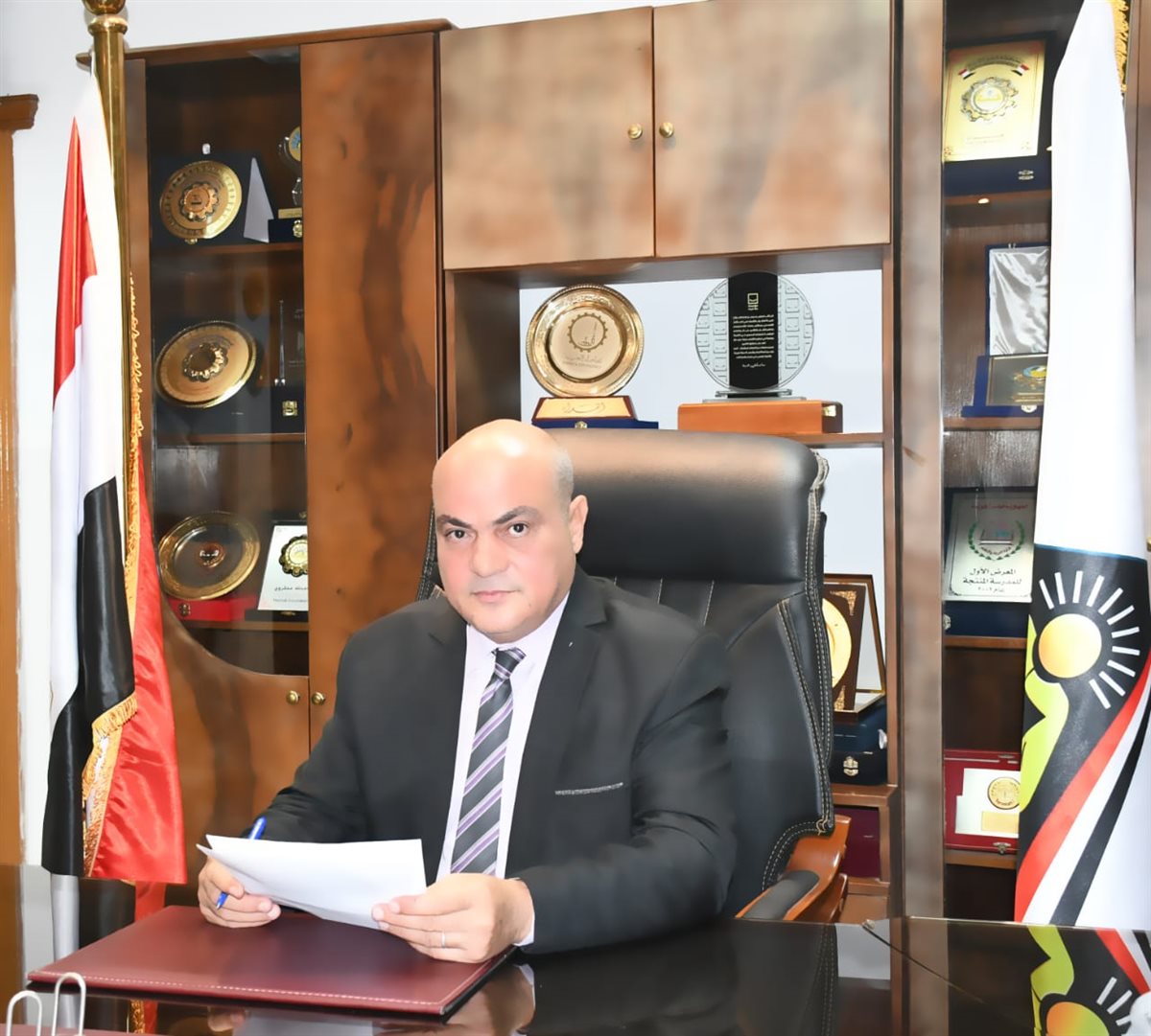 اللواء المهندس رائد هيكل رئيس الهيئة العامة لمحو الأمية وتعليم الكبار&nbsp;