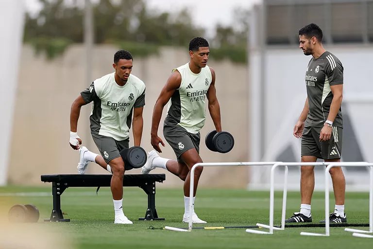 بيلينجهام وكامافينجا يشاركان جزئيًا في مران ريال مدريد اليوم الإثنين