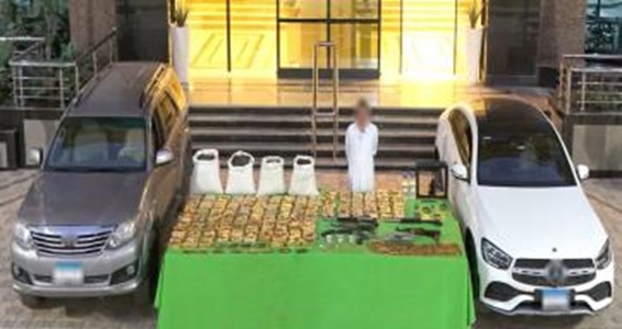 المتهم والمضبوطات