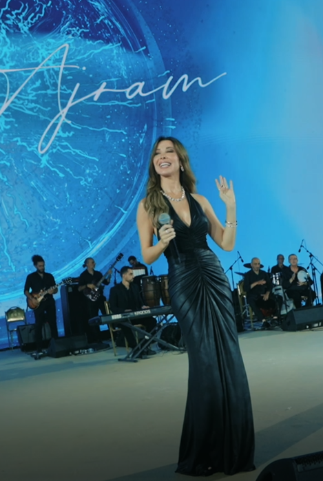 نانسي عجرم تشعل المنصورة الجديدة احتفالًا بإطلاق المرحلة الثانية بليلية Isla