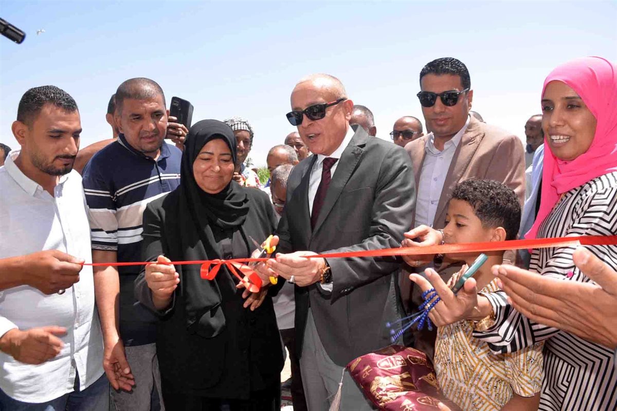 محافظ الأقصر ومشروع الصرف بقرية النمسا