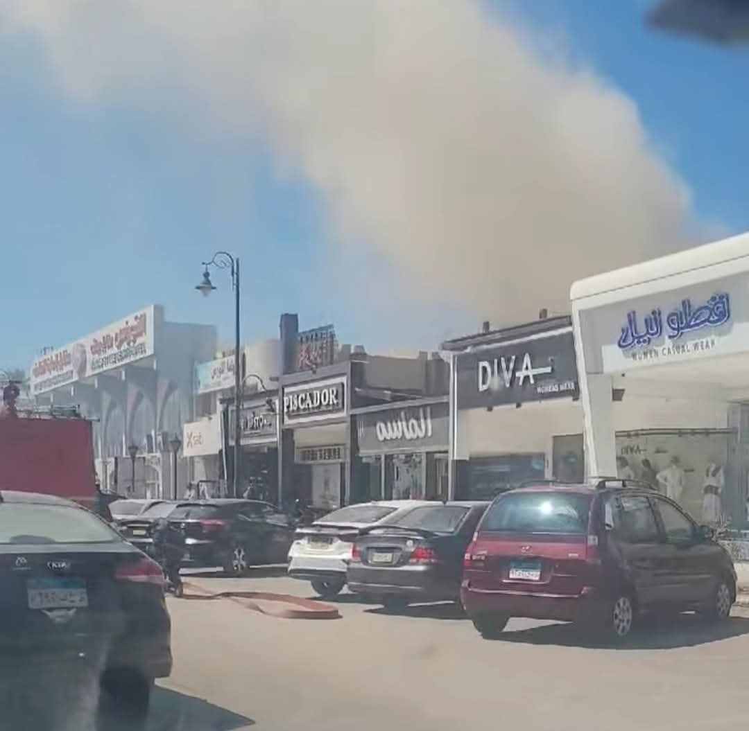 حريق مخزن بقرية النورس السياحية ببورسعيد 