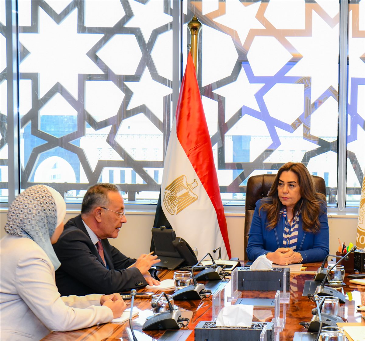 وزيرة البيئة ورئيس المتحف المصري الكبير