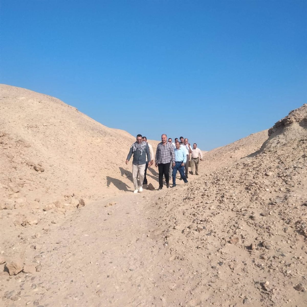 رئيس قطاع الآثار المصرية يتفقد آثار بني سويف